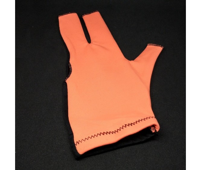 For Cue - Open 3 Fingers Lycra Fabric Orange Glove