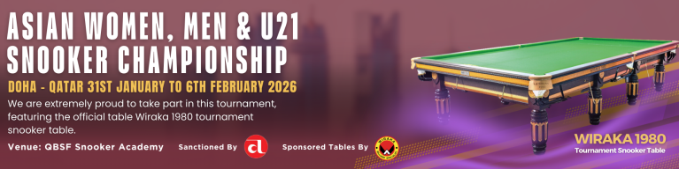 ASIAN WOMEN, MEN & U21 SNOOKER CHAMPIONSHIP