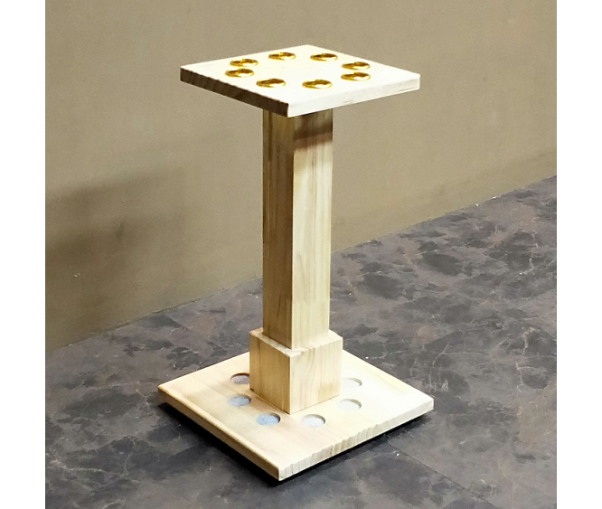 For Cue - Standing Wooden Cue Rack (8 Holes)